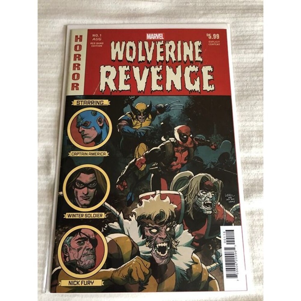 Wolverine Revenge Red Band #1 1:25 Horror Homage NM